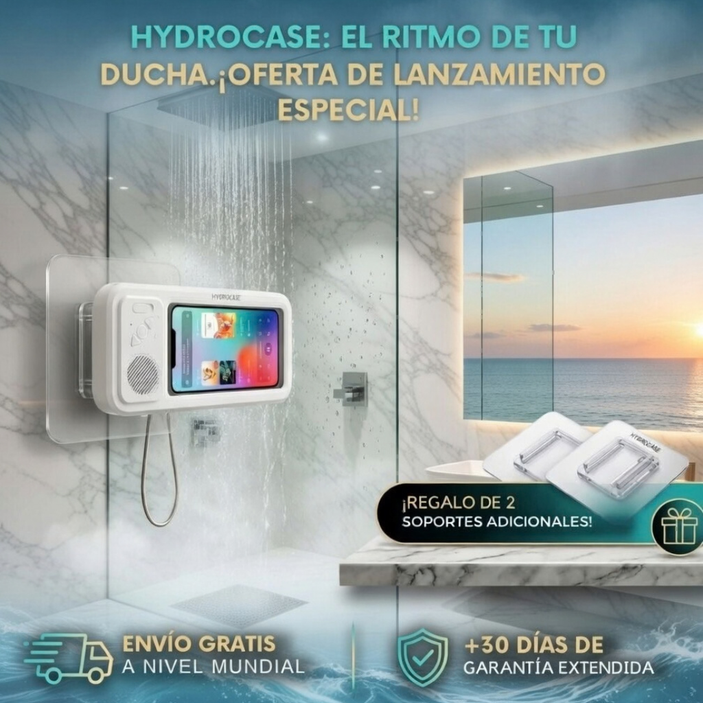 Funda móvil resistente al agua con bluetooth